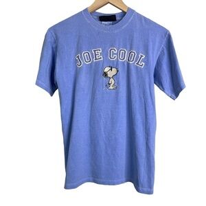 Vintage Peanuts Collection Youth Joe Cool Snoopy Faded Blue T-shirt